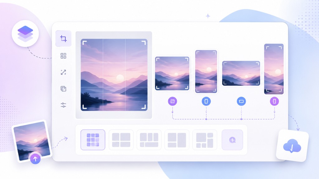 Herramienta de recorte y formatos para publicaciones en Instagram, stories y redes sociales
